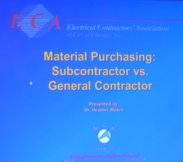 Material Purchasing: Subcontractor vs. General Contractor.