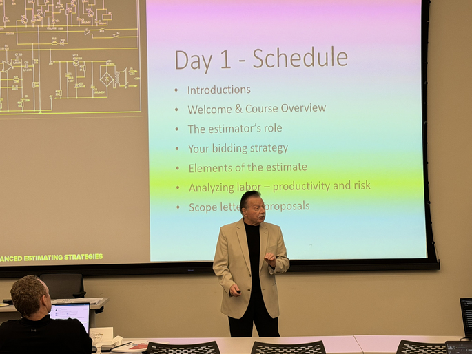 "Advanced Estimating Strategies" - September 21 - 22, 2026